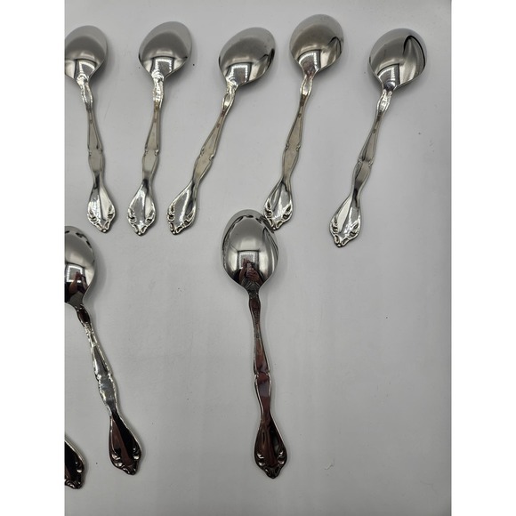 Oneida Silver Cantata Tablespoons Set of 12 Stainless - Picture 5 of 9